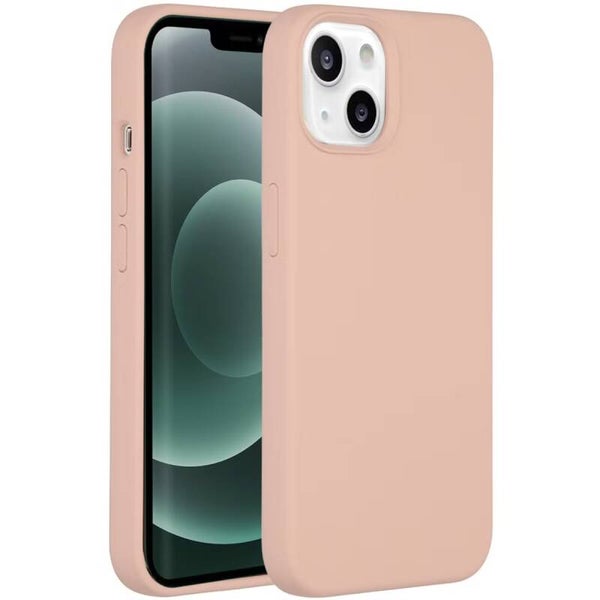 Accezz Liquid Silicone Backcover voor de Apple iPhone 13 Mini - Roze