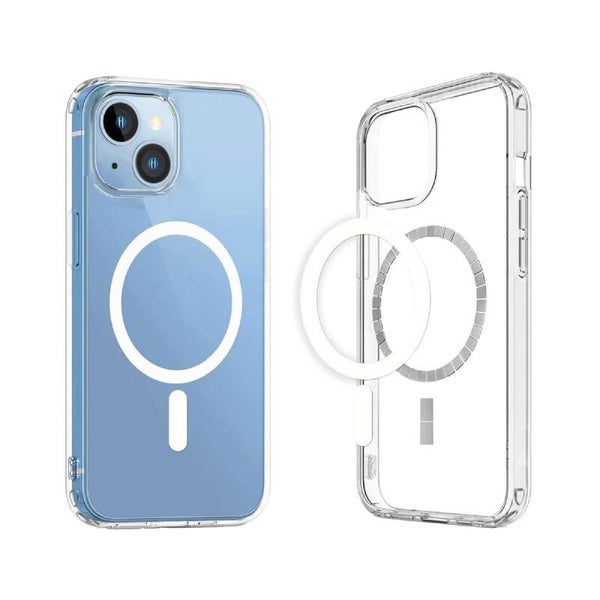 Magnetisch Transparant Hoesje voor iPhone 15 – MagSafe Compatibel & Schokabsorberend