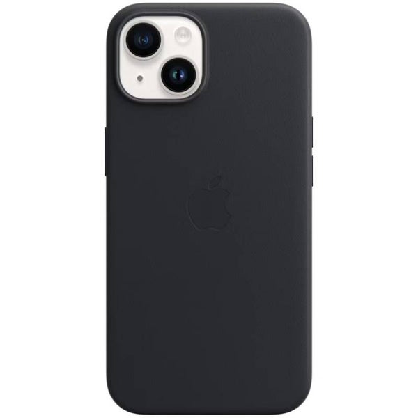 Apple Leather Backcover MagSafe voor de iPhone 14 - Midnight