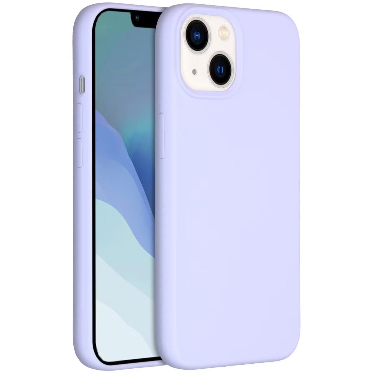 Accezz Liquid Silicone Backcover voor de Apple iPhone 14 - Paars