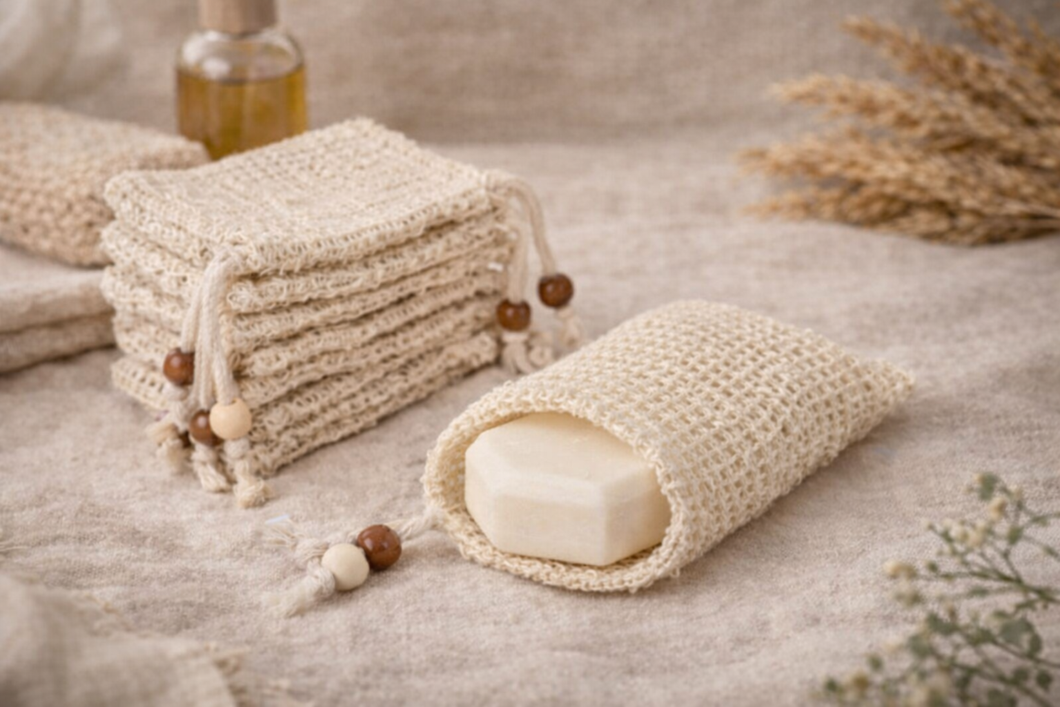 Sac à Savon Rituel – Sisal naturel