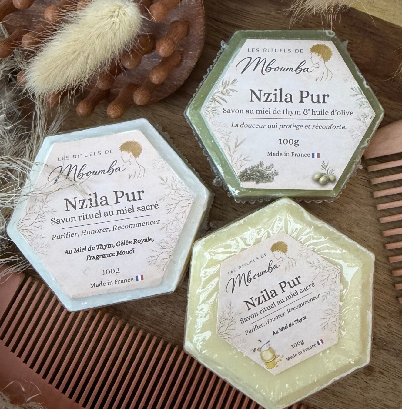 Nzila Pur  —  Savon rituel purifiant Visage