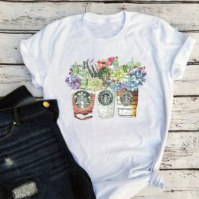 T-shirt "Koffie tijd" 