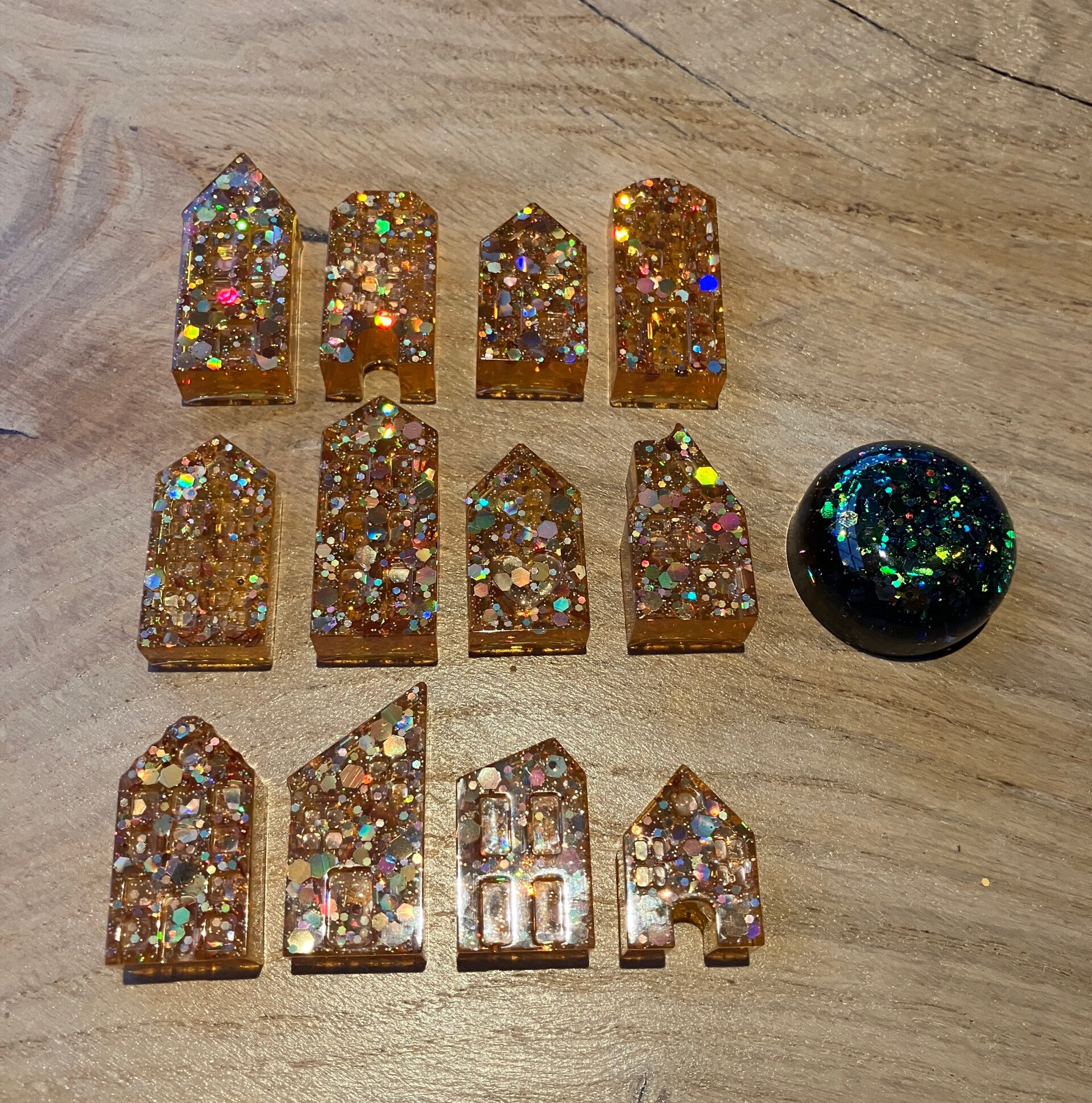 Herfstige miniboshuisjes