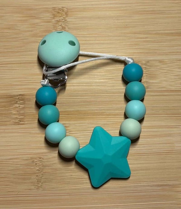 Speenkoord ster blauw