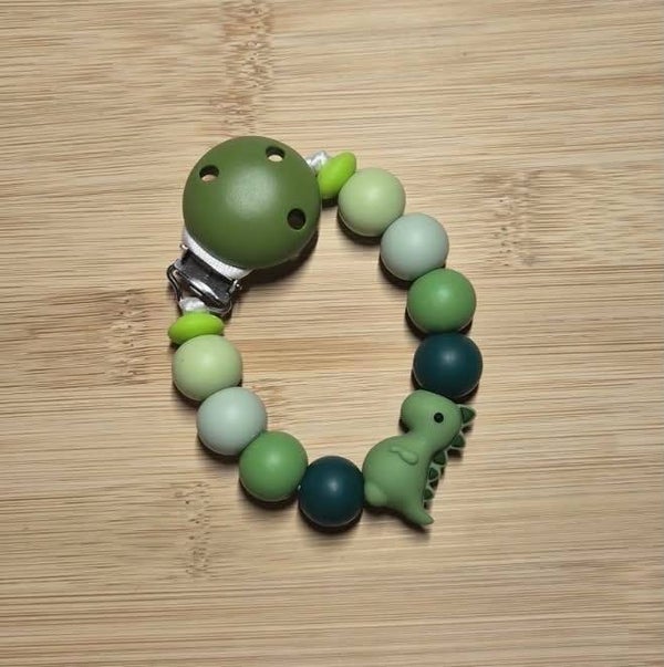 Speenkoord groen dino