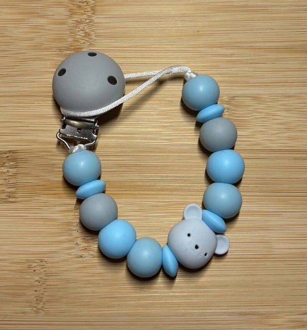 Speenkoord blauw muis