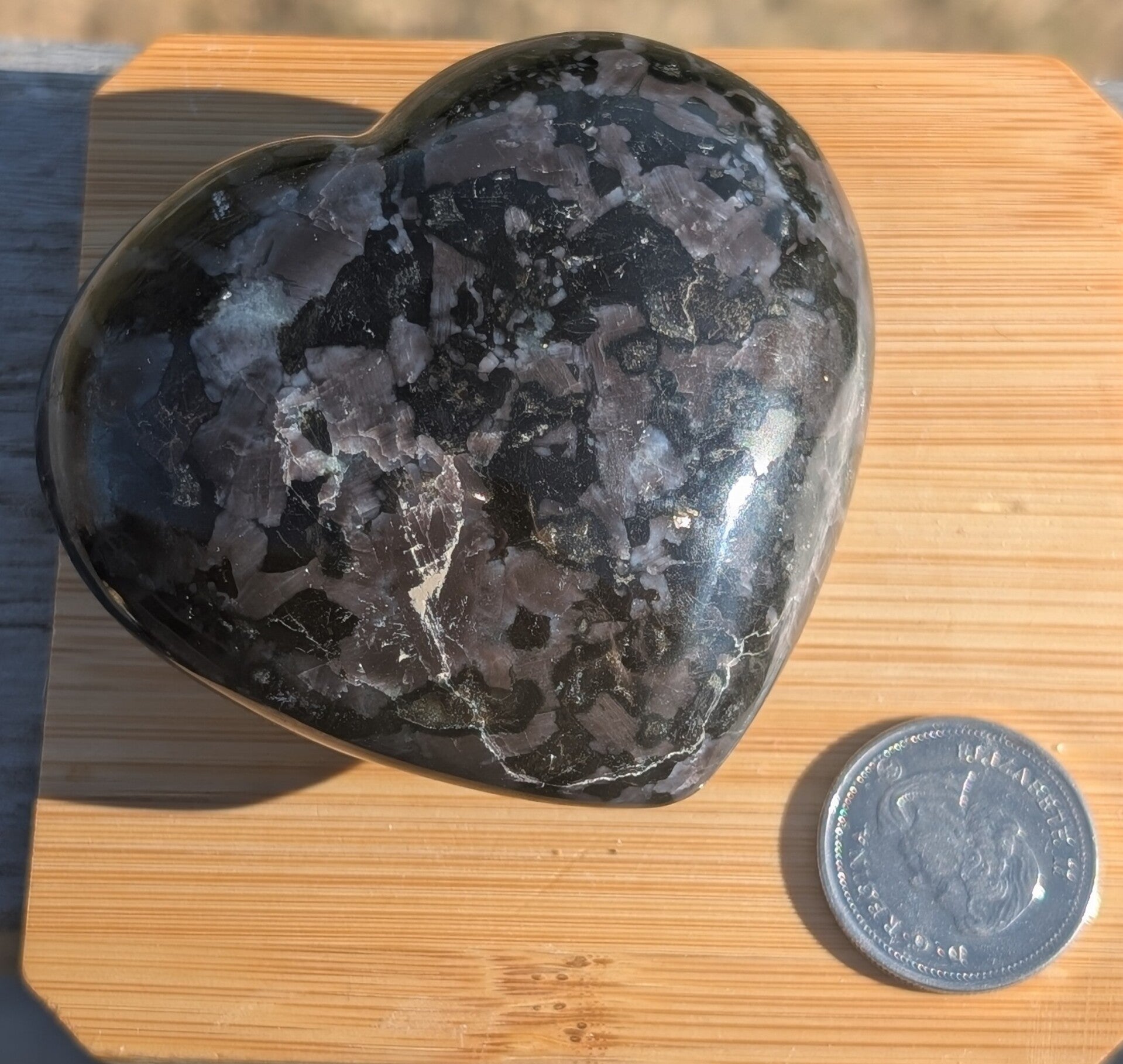 Indigo Gabbro (Mystic Merlinite) Heart shaped