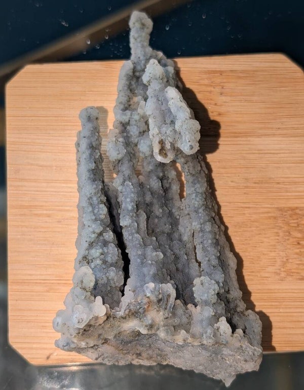 Apophyllite on Chalcedony