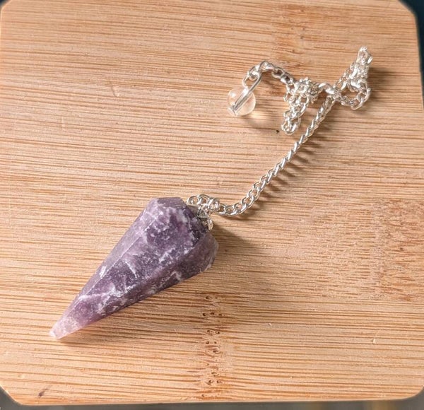 Lepidolite Pendulum