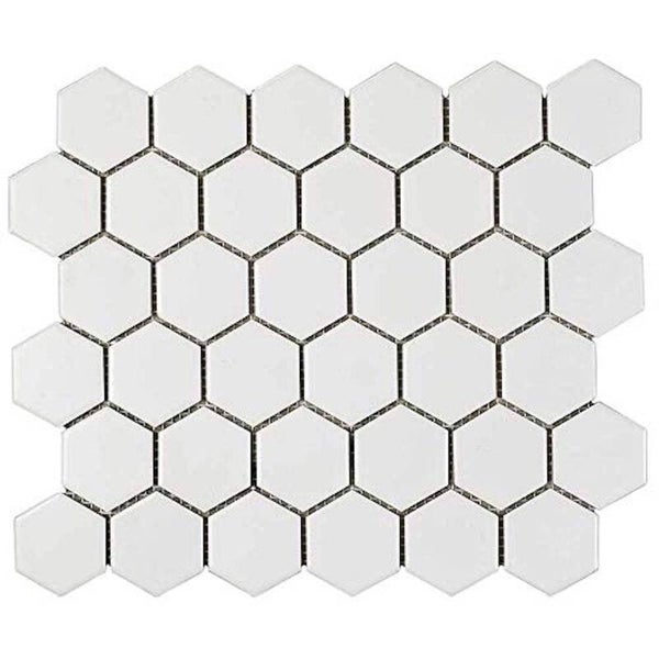 2" Glazed Porcelain Hexagon Mosaic