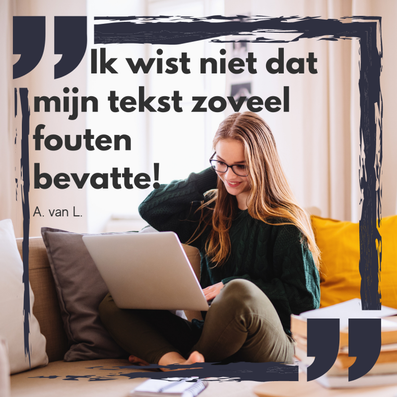 Nederlands Taalbureau haalt taalfouten uit de tekst.