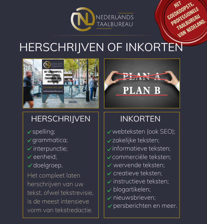 Teksten laten herschrijven door Nederlands Taalbureau.