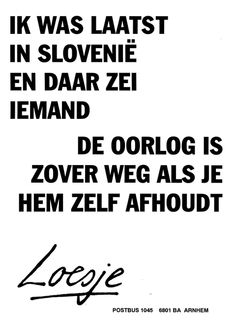 Afbeelding poster Loesje op pagina 'Schrijf je zover of zo ver?' van Nederlands Taalbureau.