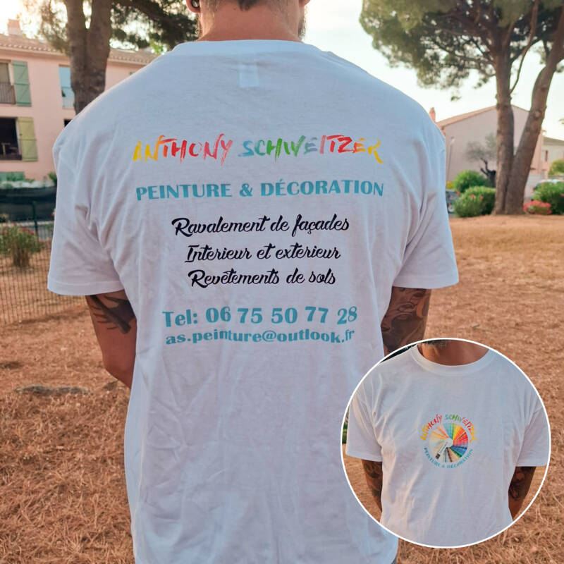 Flocage t-shirt | Anthony Schweitzer - Le Lavandou