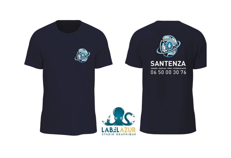 Flocage t-shirt | Santenza - La Londe les Maures