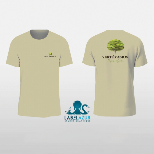 Flocage t-shirt | Vert évasion - Hyères