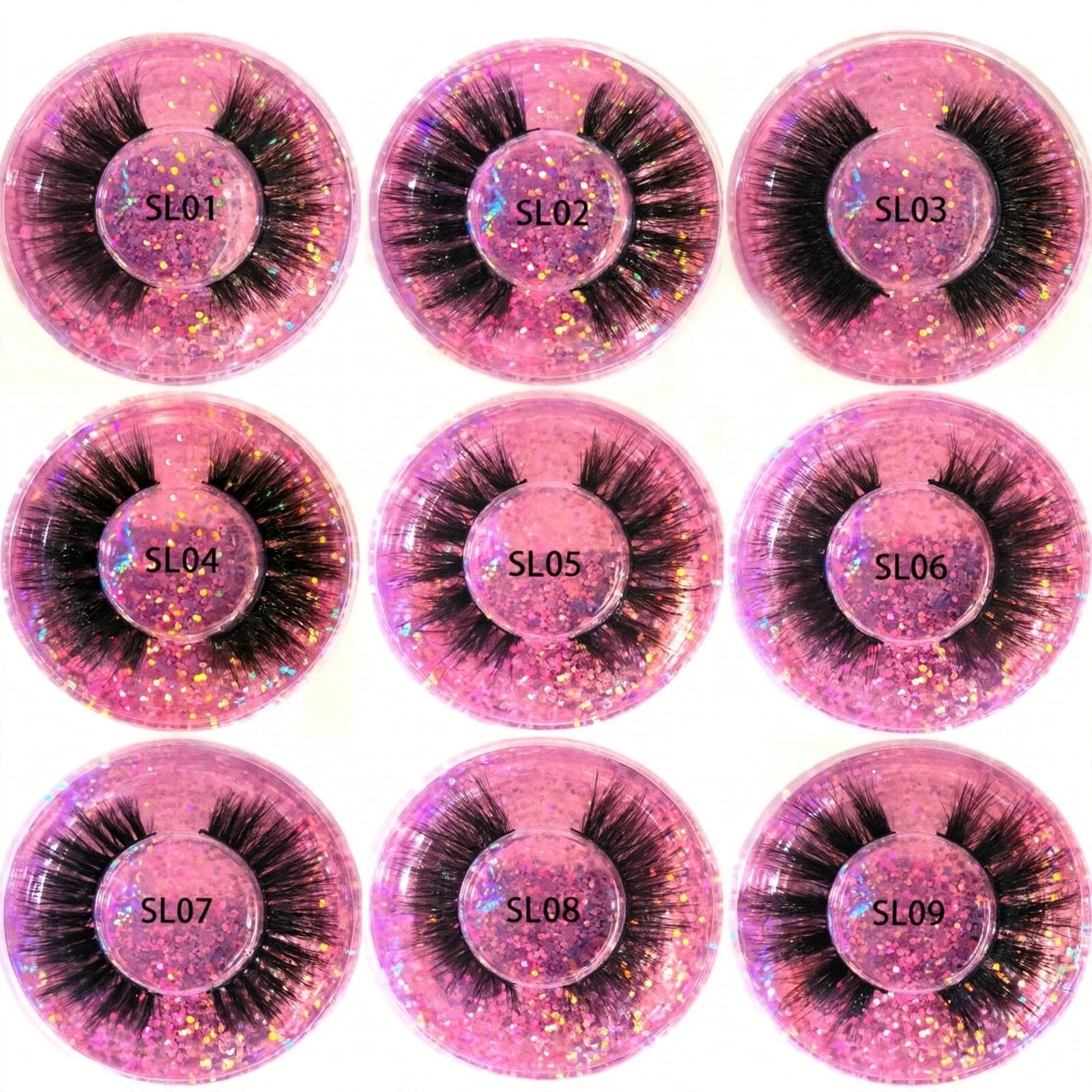 Glitter Pot 3D Mink Lashes