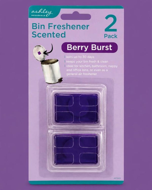 Ashley Household Bin Freshener Scented - Berry Burst (2 Pack)