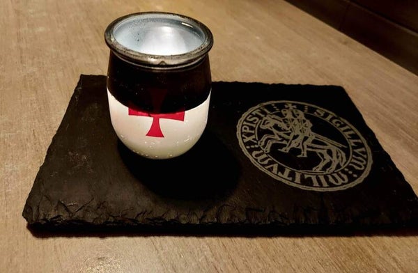 Theelicht op Leisteen