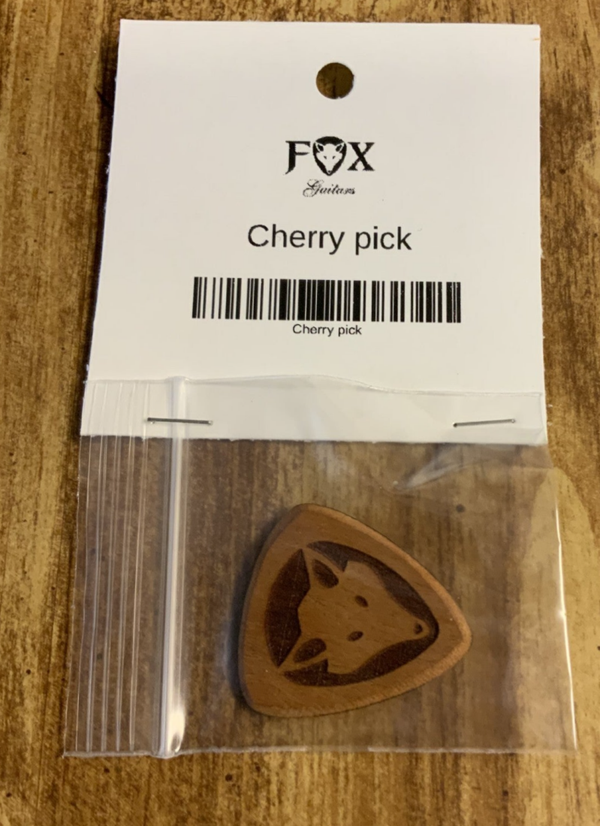 Wooden Guitar pick Cherry