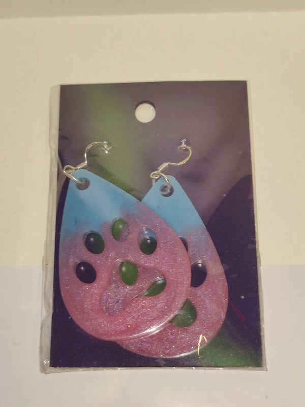 Korvakorut - Falling paw pinkki-sininen