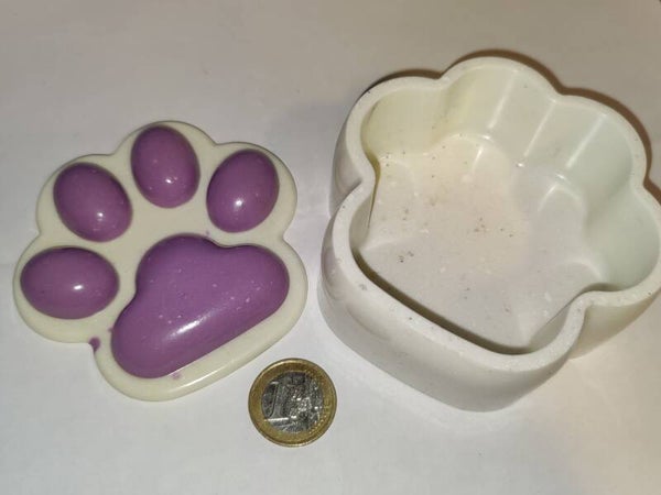 Tassu resiinirasia violetti-valkoinen. iso