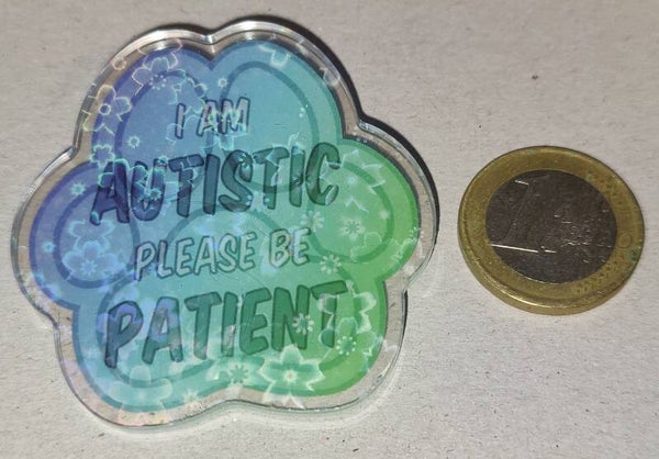 Akryylipinssi Sinivihreä tassu