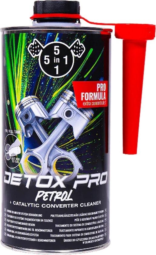 5in1 Petrol Detox Pro 1L - Benzine Reiniger & Smeermiddel