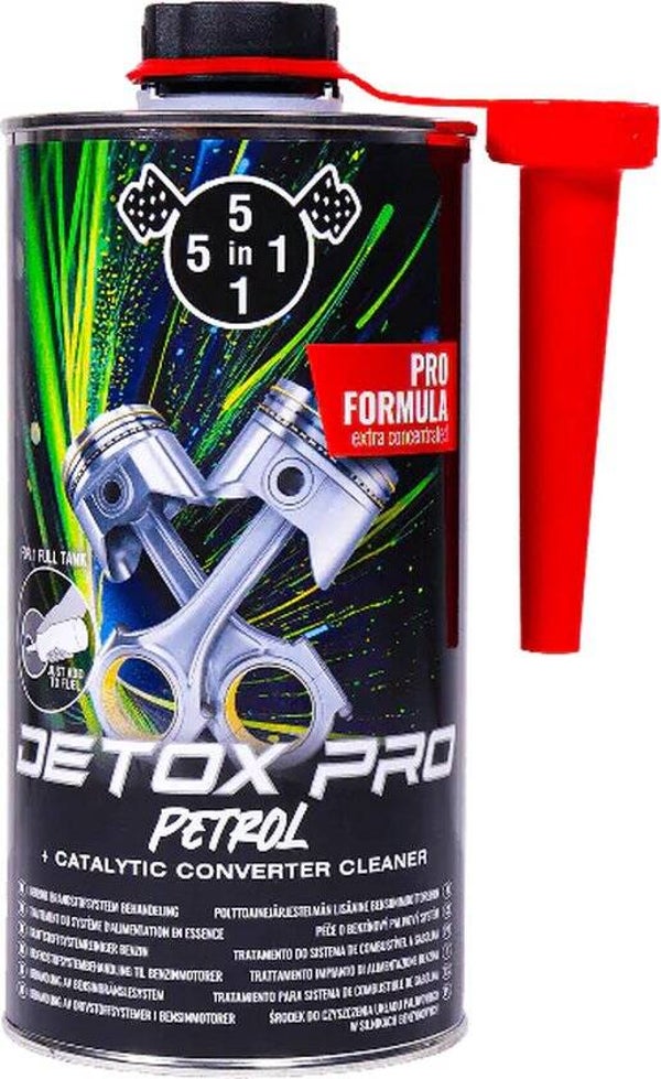 5in1 Petrol Detox Pro 1L - Benzine Reiniger & Smeermiddel