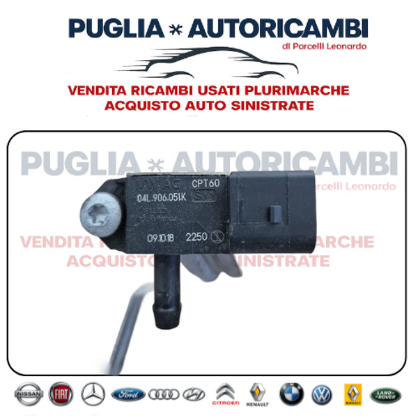 Sensore Pressione Gas di Scarico DPF FAP Audi A4 B9 2.0 TDI Originale 04L906051K
