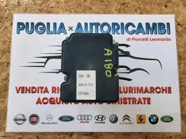 MERCEDES CLASSE A W176 VALVOLA/POMPA/CONTROLLORE/CENTRALINA ABS A0084317512