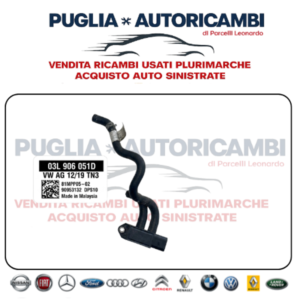 Sensore Pressione Differenziale DPF FAP Audi A4 B9 2.0 TDI Originale 03L906051D