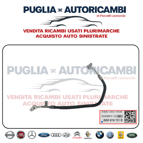 Tubo Aria Condizionata Climatizzatore Audi A4 A5 B9 Originale 8W0816721B