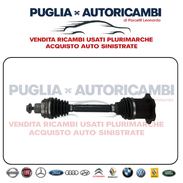 Semiasse Anteriore Sinistro Audi A4 8K B8 / Audi A5 8T Originale 8K0407271P