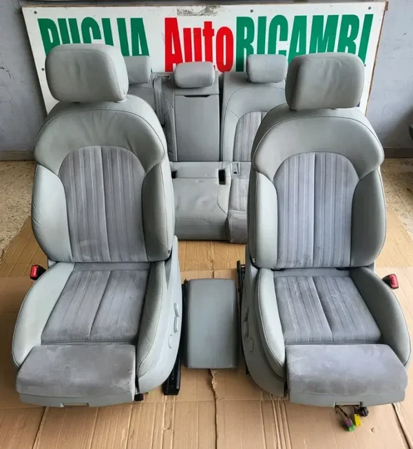 AUDI A6 C7 4G TAPPEZZERIA COMPLETA IN PELLE E ALCANDARA ELETTRICI RISCALDATI