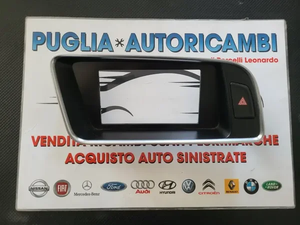 RIVESTIMENTO MASCHERINA DISPLAY COMPUTER DI BORDO CRUSCOTTO AUDI Q5 8R1857186N
