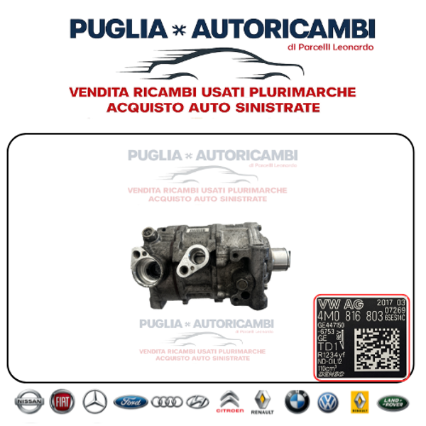 Compressore Aria Condizionata Climatizzatore Audi A4 B9 2.0 TDI Originale 4M0816803