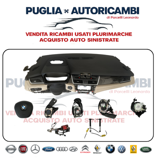 Kit Airbag Completo Bicolore BMW Serie 2 Active Tourer F45 Gran Tourer F46 2017 Originale
