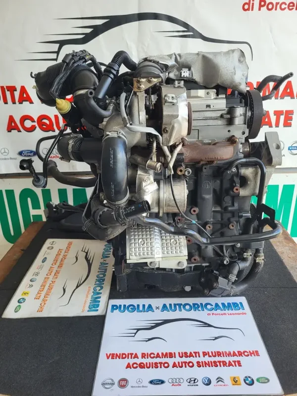 MOTORE COMPLETO AUDI A3 8V 2017 1.6 DIESEL SIGLA DDY 127.670 KM IMPIANTO DELPHI