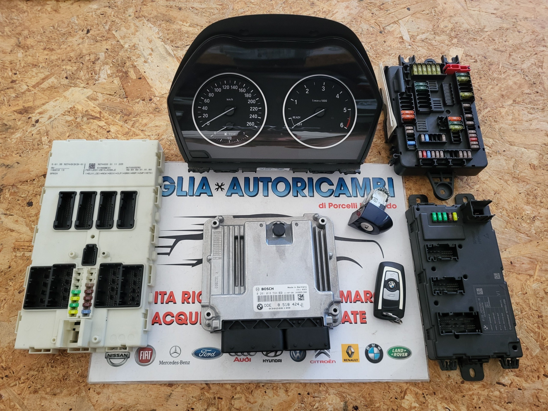 KIT DI ACCENSIONE COMPLETO PER BMW SERIE 1 F20 N47 DIESEL