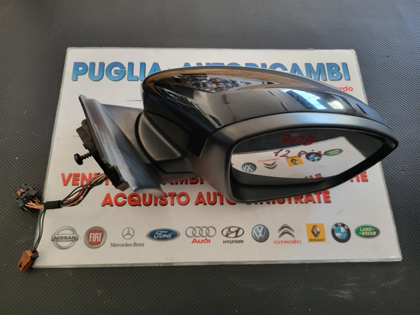 SPECCHIETTO RETROVISORE ESTERNO DESTRO DX PEUGEOT 308 II ABB.RISCALDATO 12 PIN 98088637XT