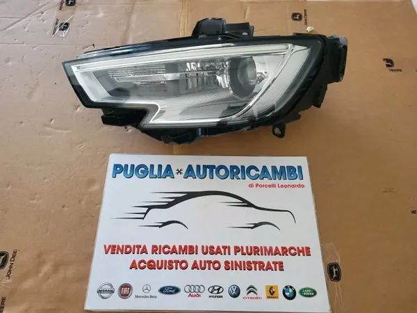 FARO PROIETTORE SX SINISTRO AUDI A3 8V FACELIFT 16-19 XENON ORIGINALE 8V0941005E