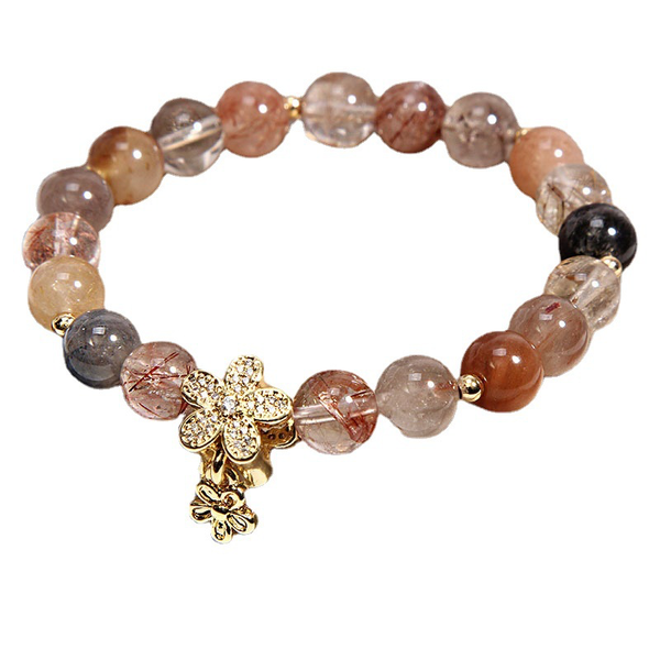 Yellow Bead Crystal Bracelet