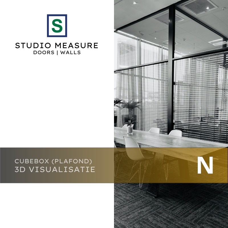 Cubebox Plafond aansluitend 3D Visualisatie