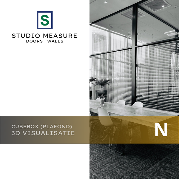 Cubebox Plafond aansluitend 3D Visualisatie