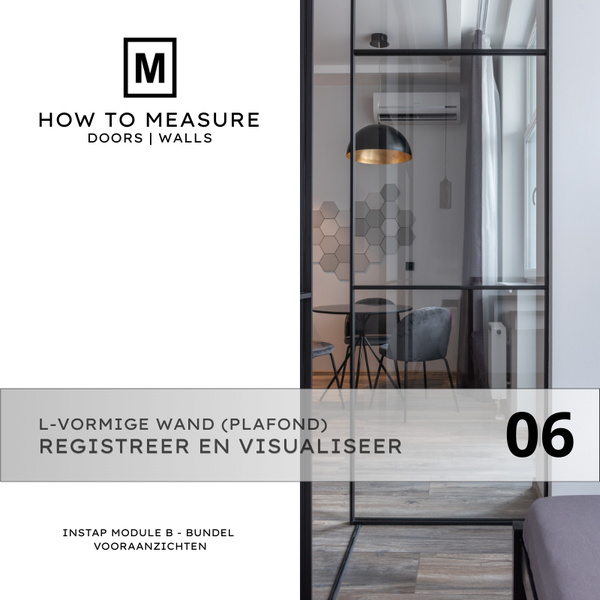 L-vorm wand Plafond aansluitend Instapmodule B Bundel 06 vooraanzichten