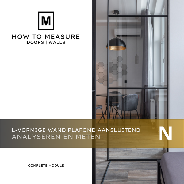 L-vormige Wand Plafond Aansluitend - Analyseren en Meten - Complete Module