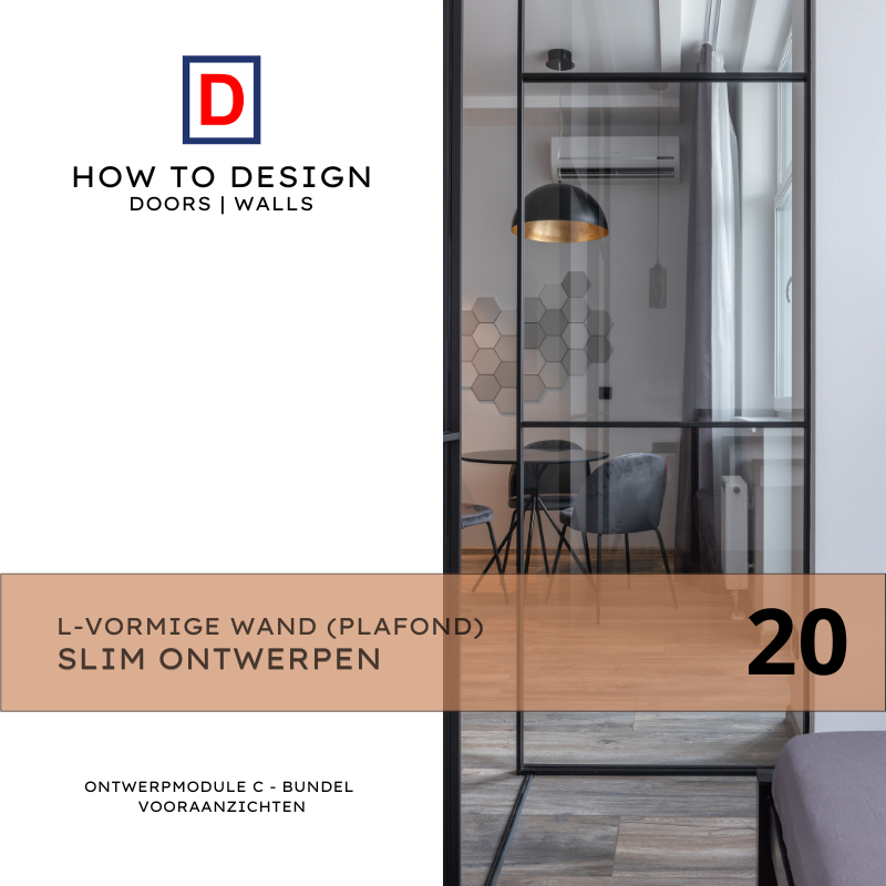 L-vorm wand Plafond aansluitend Ontwerpmodule C Bundel 20 vooraanzichten