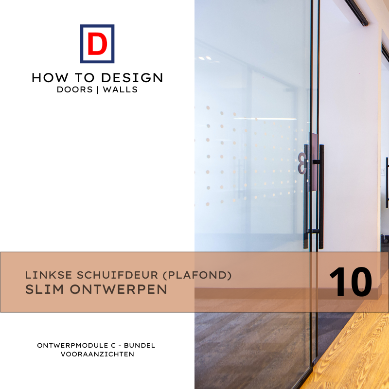 Linkse schuifdeur Plafond aansluitend Ontwerpmodule C Bundel 10 vooraanzichten